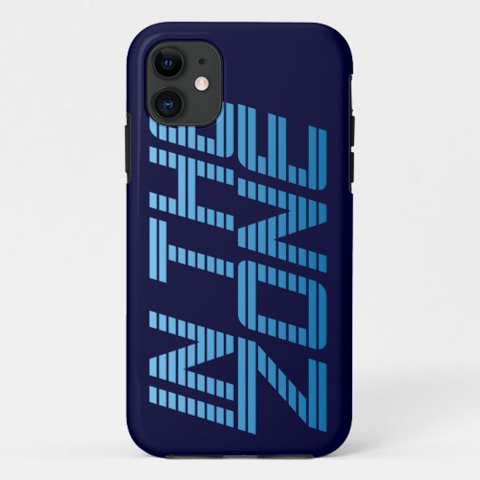 11 DANS le coque iphone de coutume de ZONE (Dos)