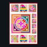 11 Décorations Carrés - Goodluck Oriental Art<br><div class="desc">Type de papier : Value Poster Paper (Matte) Vos murs sont le reflet de vous. Personnalisez-les avec vos citations,  illustrations et designs favoris imprimés sur des posters par Zazzle ! Choisissez parmi 5 types de papier unique et plusieurs tailles pour créer le poster parfait.</div>