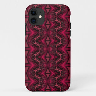 11 Diamant rose yeux fractal art coque iphone personn