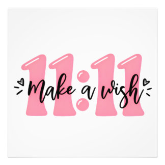 11 Doe Een Wens Mooie Roze Typografie Poster