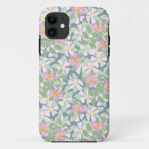 11 Dogroses roses sur Dark Blue Xtreme iPhone 5 Coque