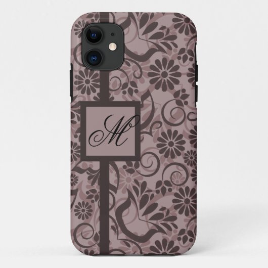 11 Élégant iPhone 5 Coque avec Monogramme (Dos)