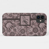 11 Élégant iPhone 5 Coque avec Monogramme (Dos (Horizontal))