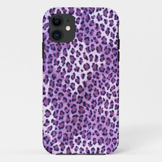 11 Empreinte de léopard violet Iphone 5S Coque (Dos)