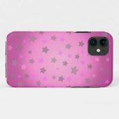 11 étoiles rose et gris motif iphone 5 coque (Dos (Horizontal))