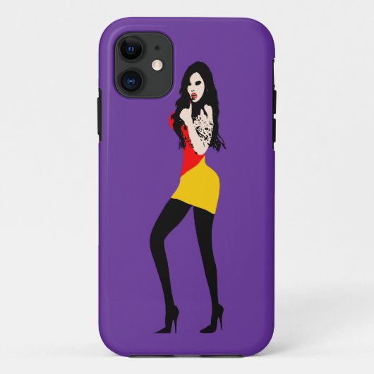 11 ♔° ・ Fille Vampire mortelle iPhone 5 Coque ・° ♔ (Dos)
