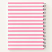 11 Foto Collage Monogram KAN roze bewerken Notitieboek (Achterkant)
