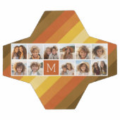 11 Foto Collage Retro Stripes Warm Sunset Kleuren Voetbal (Enkel)