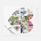 11 Foto Collage White Fleece Deken (Voorkant (Horizontaal))