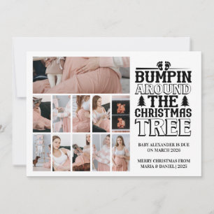 11 Foto Kerstboom Zwangerschapsaankondiging Feestdagenkaart
