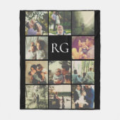 11 foto's collage op maat fleece deken (Voorkant)