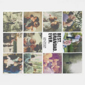 11 foto's collage op maat fleece deken (Voorkant (Horizontaal))