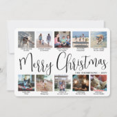 11 Fotoscript Vrolijk kerstjaar in de Review Feestdagenkaart (Voorkant)