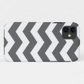 11 Gray Chevron Motif Coque-Mate iPhone 5 Coque (Dos (Horizontal))