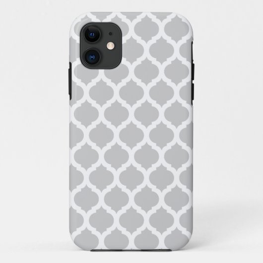 11 Gris Motif marocain iPhone 5 Coque (Dos)