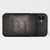 11 Grunge Metal Monogramme Coque iphone pour lui (Dos (Horizontal))