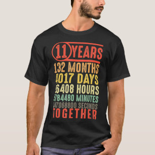 11 jaar 11th Wedding Jubileum Gifts for her Hem T-shirt
