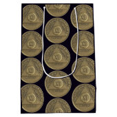 11 Jaar AA Jubileum Munt Medium Cadeauzakje (Achterkant)