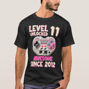 11 jaar BDay Girl Gamer 11e elfjarige verjaardag 2 T-shirt