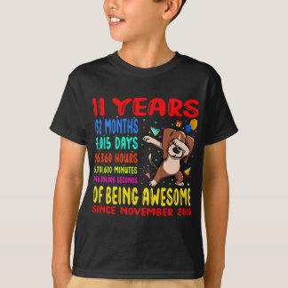 11 jaar Geweldige 11e verjaardag Kinderen T-shirt