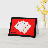 11 jaar is een grote deal! Jubileum-kaart Kaart (Gele Bloem)