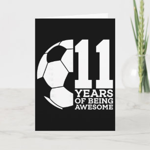 11 Jaar Leuk Voetbal 11e Verjaardag _1 Kaart