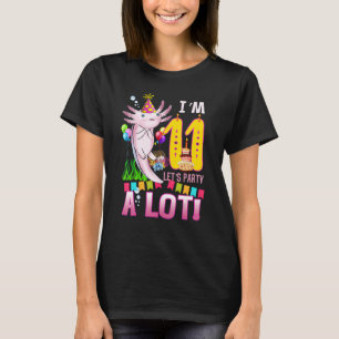 11 jaar oud Axolotl 11th Birthday party Boys Girl T-shirt