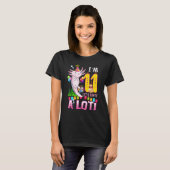 11 jaar oud Axolotl 11th Birthday party Boys Girl T-shirt (Voorkant volledig)