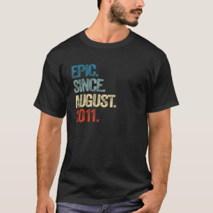 11 jaar oud epic sinds augustus 2011 11e verjaarda t-shirt