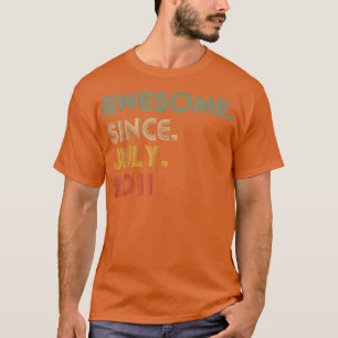 11 jaar oud geld Geweldige sinds juli 2011 T-shirt