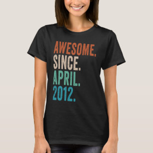 11 jaar oud Geweldige sinds april 2012 11e verjaar T-shirt