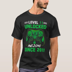11 jaar oud Jongen Niveau 11 Niet-vergrendeld Gewe T-shirt