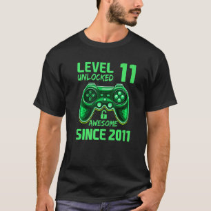 11 jaar oud Jongen Niveau 11 Niet-vergrendeld Gewe T-shirt