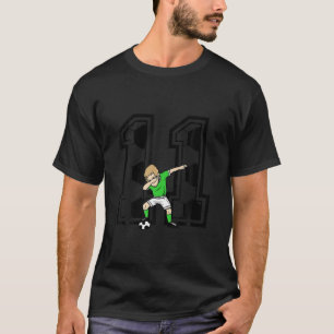 11 Jaar Oud Jongen Voetballer 11e Verjaardag Kinde T-shirt
