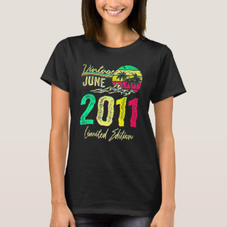11 Jaar Oud  Juni 2011 11e Verjaardag T-shirt