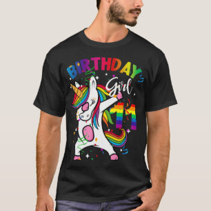 11 jaar oud Kind 11e verjaardag Cadeau Unicorn T-shirt