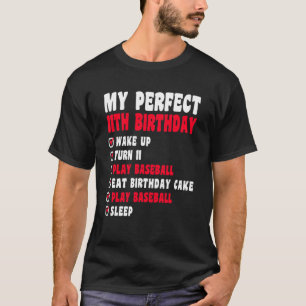 11 jaar oud mijn perfecte 11e verjaardag honkbal 1 t-shirt
