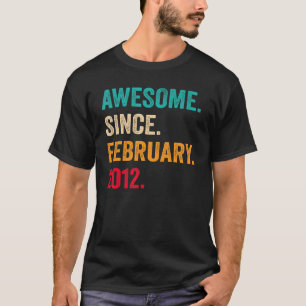 11 jaar oude 11e dag jongens Geweldige sinds febru T-shirt