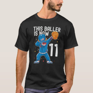 11 jaar oude Baseball Birthday 11th Baller Player T-shirt
