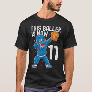 11 jaar oude Baseball Birthday 11th Baller Player T-shirt