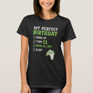 11 jaar oude jongens 11e perfecte gamevideaal voor t-shirt