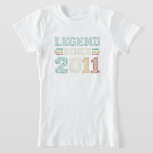 11 jaar oude legenda sinds 2011 11e verjaardag t-shirt