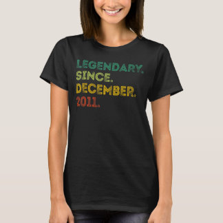 11 jaar oude leggende sinds december 2011 11e gebo t-shirt