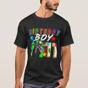 11 jaar oude Paintball Birthday Party Boys 11th GI T-shirt