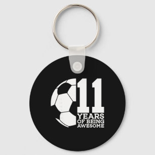 11 Jaar Uitblinken Voetbal 11e Verjaardag _1 Sleutelhanger