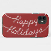 11 Joyeuses vacances en Twinkle Lights iPhone 5 Coque (Dos (Horizontal))