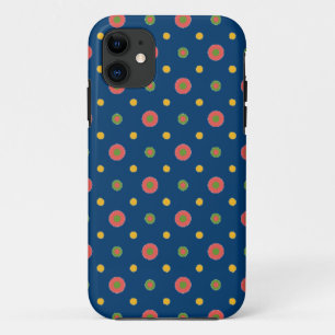 11 Jumbo Pois Navy Blue iPhone 5/5s Xtreme Coque