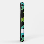 11 Léopard coque iphone Personnalisé Léopard bleu ver (Dos/Droite)