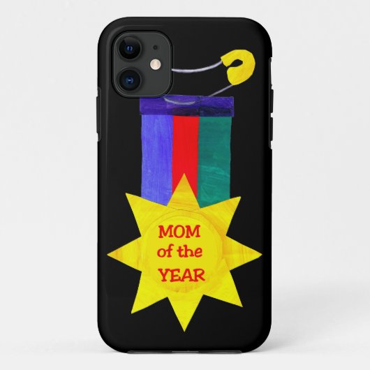 11 Maman de l'année Médaille iPhone 6/6s Coque (Dos)