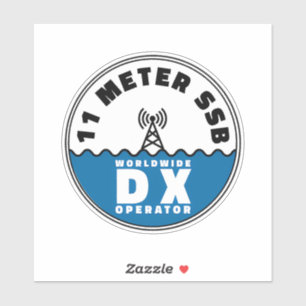 11 meter SSB CB-radio DX Sticker